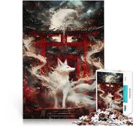 Puzzle 1000 pezzi per adolescenti Porta dello Spirito Kitsune Gioco impegnativo e gioco in famiglia Decorazioni e regali unici per la casa 75x50cm