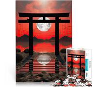 Puzzle 1000 pezzi per adolescenti Porta Torii giapponese Difficile da completare ma divertente e umoristico Ottimi regali e giocattoli 52x38cm