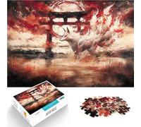 Puzzle 1000 pezzi per adolescenti Portale Torii della Volpe Kitsune Giochi Giocattoli Regalo Collezione di artisti, Belle arti 38x26cm