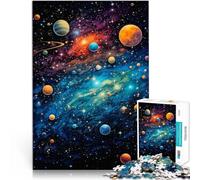 Puzzle 1000 pezzi per adolescenti Poster spaziale retrò Giocattoli educativi per l'apprendimento Giochi per famiglie Un'opera d'arte 38x26cm