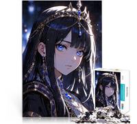 Puzzle 1000 pezzi per adolescenti Principessa anime dagli occhi azzurri Regali di giochi impegnativi è ideale come regalo per tutta la famiglia 38x26cm