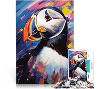 Puzzle 1000 pezzi per adolescenti Pulcinella di mare dipinta giochi divertenti per famiglie è ideale come regalo per tutta la famiglia 52x38cm