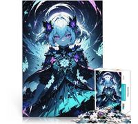 Puzzle 1000 pezzi per adolescenti Ragazza anime con farfalle giocattoli educativi per l'apprendimento Migliorare l'amore tra le coppie 38x26cm