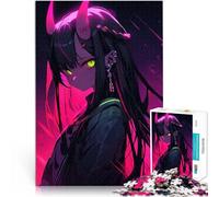 Puzzle 1000 pezzi per adolescenti Ragazza anime con le corna giocattoli educativi per l'apprendimento Adatto per la decorazione del desktop 52x38cm