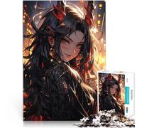 Puzzle 1000 pezzi per adolescenti Ragazza anime con le corna Gioco impegnativo e gioco in famiglia è ideale come regalo per tutta la famiglia 38x26cm