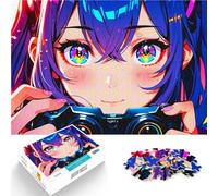 Puzzle 1000 pezzi per adolescenti Ragazza anime con macchina fotografica Giochi educativi con pezzi completamente interconnessi di forma casuale 38x26cm