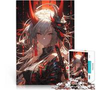 Puzzle 1000 pezzi per adolescenti Ragazza anime con maschera da demone Taglio di precisione Collezione di artisti, Belle arti 38x26cm
