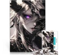 Puzzle 1000 pezzi per adolescenti Ragazza anime con maschera da teschio Gara di velocità delle mani offerte come regali per tutta la famiglia 38x26cm