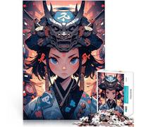 Puzzle 1000 pezzi per adolescenti Ragazza anime con maschera Oni Riduzione dello stress interessante Decorazioni e regali unici per la casa 75x50cm