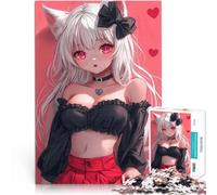 Puzzle 1000 pezzi per adolescenti Ragazza anime con orecchie da gatto Neko Girl Gioco educativo per famiglie Ottimo regalo per i giochi 75x50cm