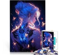 Puzzle 1000 pezzi per adolescenti Ragazza anime con tatuaggio a farfalla Analisi e logica Ogni pezzo è unico - Gioco divertente e stimolante per tutta la famiglia 38x26cm