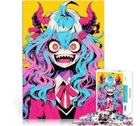 Puzzle 1000 pezzi per adolescenti Ragazza mostro anime Giocattoli educativi per l'apprendimento Giochi per famiglie decorazione murale 52x38cm