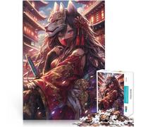 Puzzle 1000 pezzi per adolescenti Ragazza samurai fantasy carina Giocattoli Giochi Educativi Antistress offerte come regali per tutta la famiglia 52x38cm