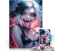 Puzzle 1000 pezzi per adolescenti Ragazza vampiro per il giocattolo di sfida del gioco educativo Regalo di compleanno, regali, arte murale 52x38cm