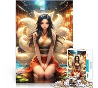 Puzzle 1000 pezzi per adolescenti Ragazza volpe Kyubi dell'anime Giocattolo educativo antistress offerte come regali per tutta la famiglia 75x50cm