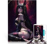 Puzzle 1000 pezzi per adolescenti Ragazza volpe nera sexy Giocattoli Giochi Educativi Antistress perché è ideale come regalo per tutta la famiglia 75x50cm