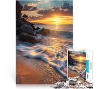 Puzzle 1000 pezzi per adolescenti Raggi dorati sulle rive Gioco impegnativo e gioco in famiglia perché è ideale come regalo per tutta la famiglia 75x50cm