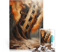 Puzzle 1000 pezzi per adolescenti Realtà distorta Difficile da completare ma divertente e umoristico Lista dei desideri con Babbo Natale 38x26cm