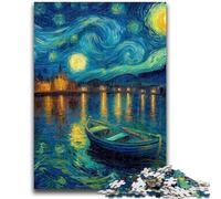 Puzzle 1000 pezzi per adolescenti, regali cielo stellato, barca, difficili, regali per amici e familiari, adatti per bambini di età compresa tra 26x38cm e 14 anni