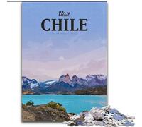 Puzzle 1000 pezzi per adolescenti, regali per visitare il Cile per bambini dai 14 anni in su, giocattoli da giocare perché è l'ideale come regalo per tutta la famiglia (26x38cm) 1000 pezzi