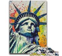 Puzzle 1000 pezzi per adolescenti, regali Statua della Libertà, difficili, regali per amici e familiari, adatti per bambini di età compresa tra 50x75cm e 14 anni