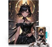 Puzzle 1000 pezzi per adolescenti Regina degli anime in abito nero Gioco di famiglia per e Collezione di artisti, Belle arti 75x50cm