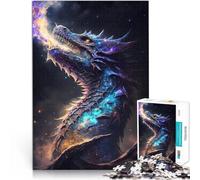Puzzle 1000 pezzi per adolescenti Regno Cosmico dei Draghi Anziani Gara di velocità delle mani Regalo di compleanno, regali, arte murale 52x38cm