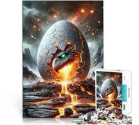 Puzzle 1000 pezzi per adolescenti Risveglio dell'uovo di drago Riduzione dello stress interessante Gioco educativo per compleanno e Natale 75x50cm