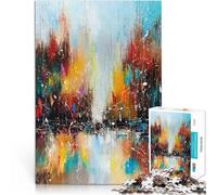 Puzzle 1000 pezzi per adolescenti Ritmo della città per il giocattolo di sfida del gioco educativo Migliorare l'amore tra le coppie 38x26cm