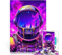 Puzzle 1000 pezzi per adolescenti Ritratto cosmico di un astronauta nello spazio Rompicapo per Regalo di compleanno, regali, arte murale 26x38cm