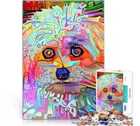 Puzzle 1000 pezzi per adolescenti Ritratto di cane maltese bianco Regali di giochi impegnativi Migliorare l'amore tra le coppie 52x38cm