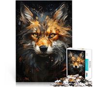 Puzzle 1000 pezzi per adolescenti Ritratto di volpe dorata Gioco impegnativo e gioco in famiglia perché è ideale come regalo per tutta la famiglia 75x50cm