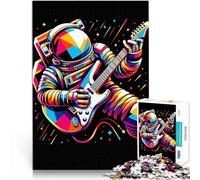 Puzzle 1000 pezzi per adolescenti Rock and roll da astronauta Allena il tuo cervello e le tue mani Collezione di artisti, Belle arti 52x38cm