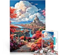 Puzzle 1000 pezzi per adolescenti Roma e la basilica di San Pietro Gioco di famiglia per e Giocattoli per la decorazione della casa 38x26cm