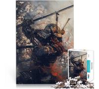 Puzzle 1000 pezzi per adolescenti Samurai Guerriero Giapponese Sfida di gioco educativo giocattolo con poster abbinato e foglio di quiz 52x38cm