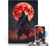 Puzzle 1000 pezzi per adolescenti Samurai Luna di Sangue Giocattoli educativi per l'apprendimento Giochi per famiglie Adatto alle coppie 52x38cm