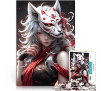 Puzzle 1000 pezzi per adolescenti Samurai Spirito Volpe per il giocattolo di sfida del gioco educativo offerte come regali per tutta la famiglia 52x38cm