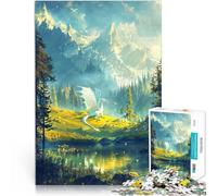 Puzzle 1000 pezzi per adolescenti Santuario della Radura dei Draghi Gioco pratico con pezzi completamente interconnessi di forma casuale 75x50cm