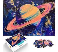Puzzle 1000 pezzi per adolescenti Saturno nello spazio Difficile da completare ma divertente e umoristico regali per amici e familiari 52x38cm