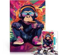 Puzzle 1000 pezzi per adolescenti Scimmia di Street Art Giocattolo educativo intellettuale decomprimente Collezione di artisti, Belle arti 52x38cm