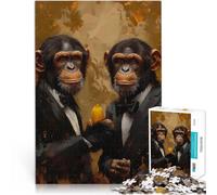 Puzzle 1000 pezzi per adolescenti Scimmie con banana per il giocattolo di sfida del gioco educativo perché è ideale come regalo per tutta la famiglia 75x50cm