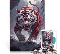 Puzzle 1000 pezzi per adolescenti Senti il potere della tigre Riduzione dello stress interessante Giocattoli per la decorazione della casa 38x26cm