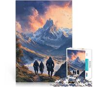 Puzzle 1000 pezzi per adolescenti Sentiero di montagna al tramonto Avventurieri Giochi educativi fai da te Interazione genitore-figlio 50x70cm