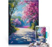 Puzzle 1000 pezzi per adolescenti Sentiero di primavera per il giocattolo di sfida del gioco educativo Gioco educativo per compleanno e Natale 50x70cm
