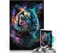 Puzzle 1000 pezzi per adolescenti Serie artistica della tigre, stile 5 Analisi e logica Attività divertenti a casa, regali di compleanno, regali di viaggio, 52x38cm