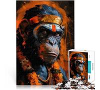 Puzzle 1000 pezzi per adolescenti Sguardo di Hanuman per il giocattolo di sfida del gioco educativo con poster abbinato e foglio di quiz 75x50cm