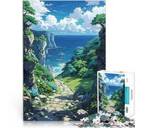 Puzzle 1000 pezzi per adolescenti Shima No Komichi Aiuta il cervello ad allenare i giocattoli che creano dipendenza per coltivare la pazienza Adatto alle coppie 50x70cm