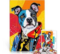 Puzzle 1000 pezzi per adolescenti Signor Cane Giocattolo educativo intellettuale decomprimente Migliorare l'amore tra le coppie 75x50cm