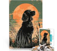 Puzzle 1000 pezzi per adolescenti Silhouette di Cocker Spaniel Giocattoli Giochi Educativi Antistress offerte come regali per tutta la famiglia 52x38cm