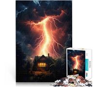 Puzzle 1000 pezzi per adolescenti Skyline della città dei fulmini Gioco di famiglia per e Collezione di artisti, Belle arti 38x26cm